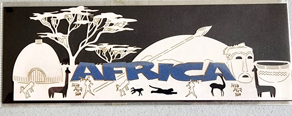 Africa Acacia Tree Giraffe 3D Laser Cut Die Cut Scrapbook Scrapbook Customs 7.75