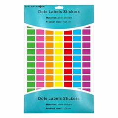 Rectangle Color Coding Labels, 3/4″ x1/2″ Rectangular, 7 Multi Bright Colors …