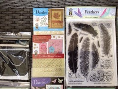 HOT OFF THE PRESS LOT~Stamps-Dazzles-Ribbon-Tags-Pockets~NEW