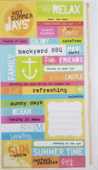 mambiSTICKS Flip Pack Vellum Stickers – SUMMER TIME – 5 Sheets