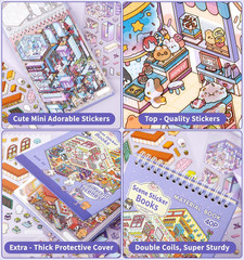DIY 3D House Stickers, 20 Sets Fun DIY Stickers Scene Make Your Own Mini House C