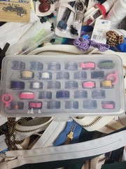 Huge Assorted Craft Sewing Lot Buttons Zippers Scissors Embellishments Supplies