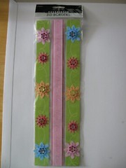 Keepsake Essentials FLOWERS FRIENDSHIP DREAM LOVE HAPPY 3D Borders 3 Pieces NIP