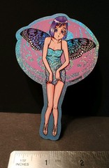 Vintage Stickers Fairy Prism Vending Machine Sticker Dykom 2000