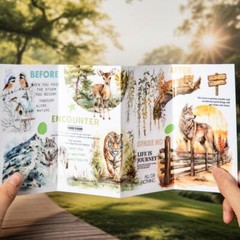 20 Sheets PET Stickers Wild Animals Scrapbooking Sticker for Journal Album Craft