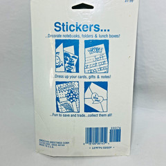 Vtg American Greetings Sports Themed Stickers 1990s 4 Sheets New Sealed