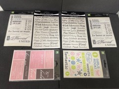Large Lot Scrapbooking Stickers VTG to Now Variety Recollections Sandylion 62