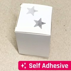Foil Star Metallic Stickers, 0.6″ Diameter 1000 Pack Silver