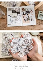 46pcs Bunny Sticker Pack, Cute Bunny Label, Die Cut Rabbit Decal, Mini Forest