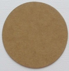 {6} 2″ CIRCLE – Coaster Raw Bare Unfinished Chipboard Die Cuts – 2″