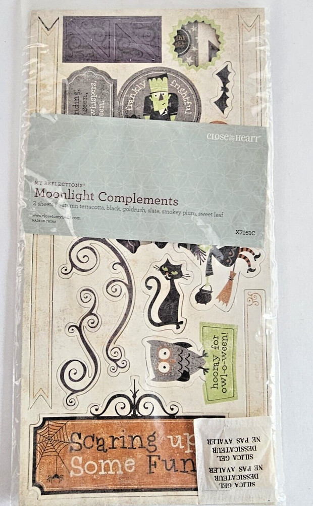 Retired Close to My Heart Moonlight Complements X7161C Halloween Chipboard