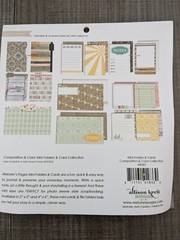 Websters Pages Mini Folders & Cards for scrapbook Card making Damaged Package