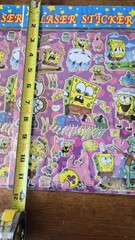 vintage laser stickers SpongeBob SquarePants bundle y2k Rare