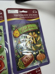 LOT OF 10 PKGS Christmas Stickers Handmade 3-D Scrapbooking Holiday Wal-Mart