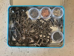 Stampin’ Up! Hodgepodge Hardware, Pewter Metal Embellishments + hinges