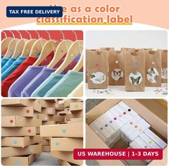 6720 PCS Small Dot Stickers Round Color Coding Labels Circle Dot Stickers Label