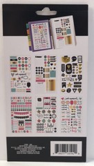 New! Planner Stickers Hearts & Stars Theme Sticker Book Of 323 pcs + Deco Tape