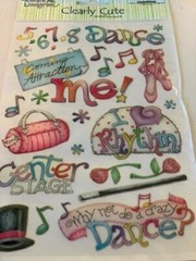 CREATIVE IMAGINATIONS 3D EPOXY STICKERS RENAE LINDGREN BALLET DANCE CRAZY DANCE