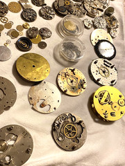 Large Lot of Craft Art Supplies Junk Drawer Steampunk Watch Parts 015-008
