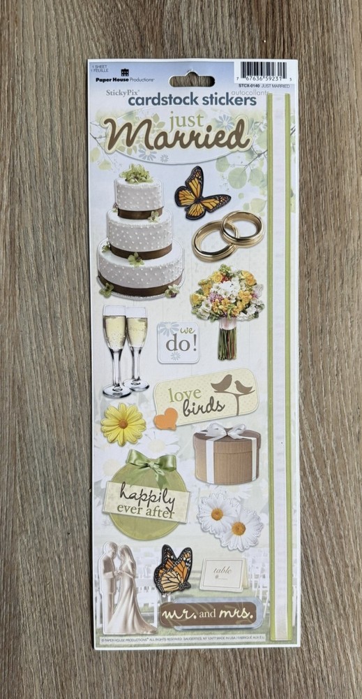 Paper House scrapbook stickers – Wedding, Baby, Vacation, Travel, Sports