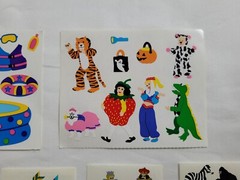 Vintage Mrs Grossman’s Sticker Lot Pool Animals Halloween Costume Bird King