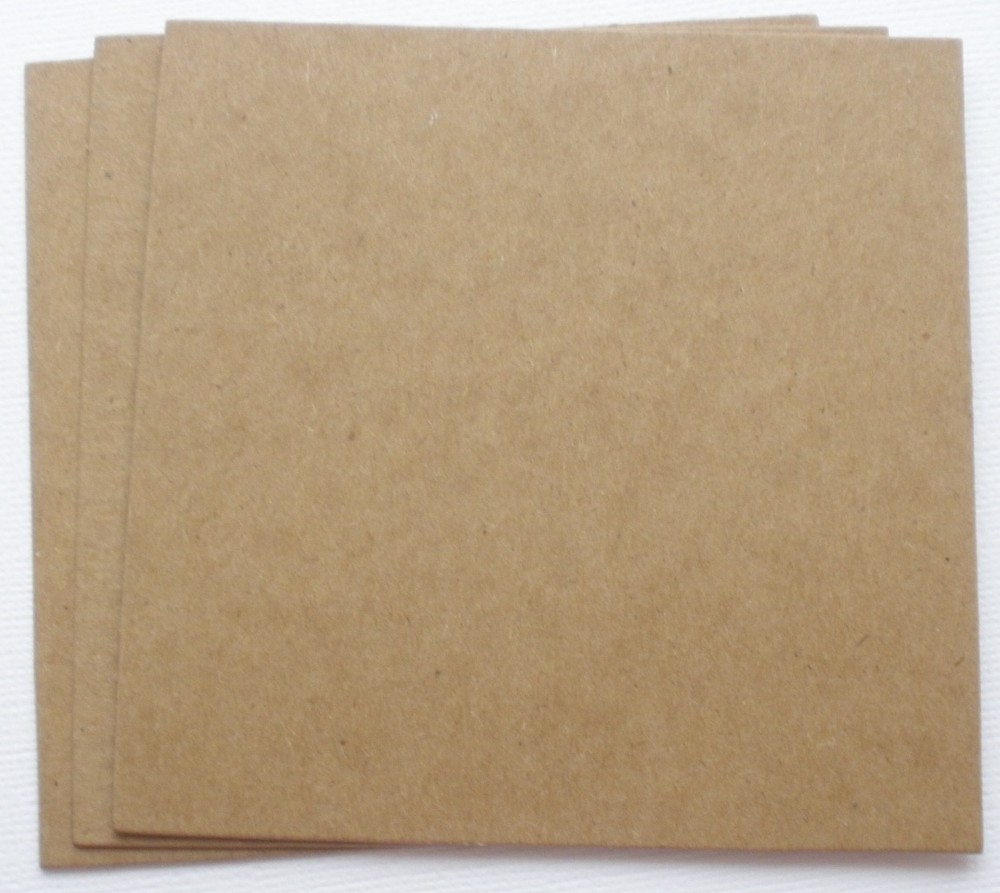 {4} SQUARE BLOCKS – Bare Unfinished Chipboard Die Cuts – 4″