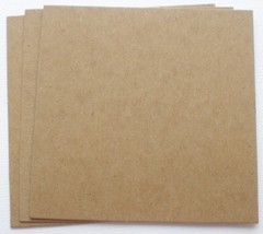 {4} SQUARE BLOCKS – Bare Unfinished Chipboard Die Cuts – 4″