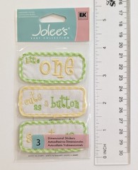Jolee’s Sweet Pea Baby Quilts Embroidered Scrapbooking Stickers