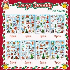 Christmas Stickers, Christmas Crafts Stickers for Kids, 432 PCS Self-Adhesive