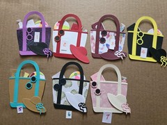 1 Summer Beach Tote Bag, Hat, Book, Ball & Sunglasses Cardstock Card Pics #1-7