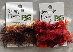 Scrapin Fibers By Paper Garden Scrapbooking Junk Journal Fibers Red Brown