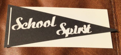 MEDIUM SCHOOL SPIRIT PENNANT FOR SCRAPBOOKING DIE CUT CHEER