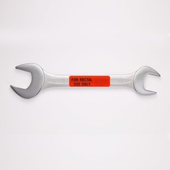for Rectal Use Only Stickers 1.5″ x 0.375″ Fluorescent Red Stickers with Permane
