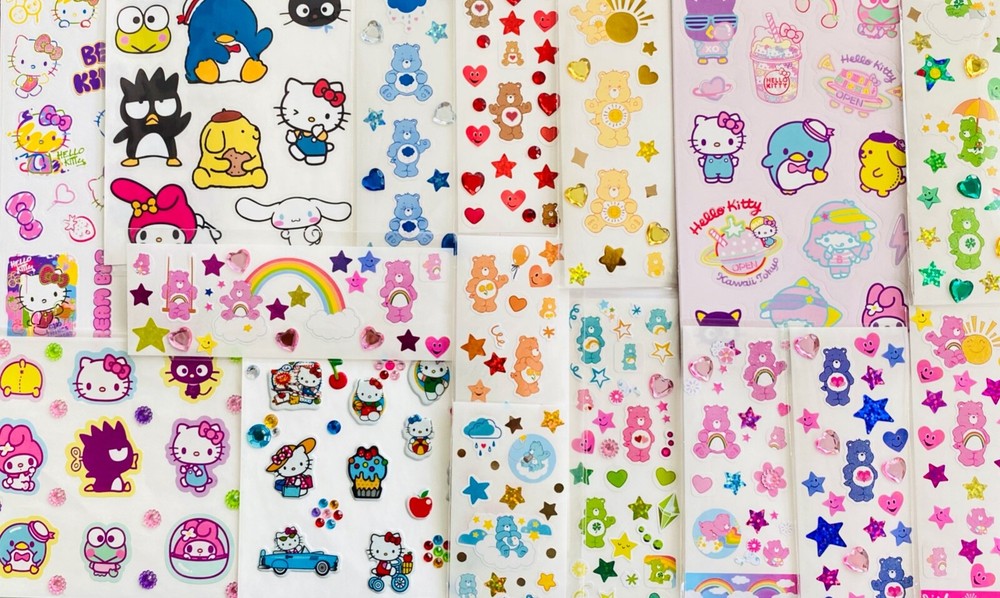 Cartoon Sticker Lot set of 100 Stickers – Lot