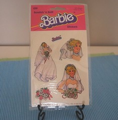 Vintage Scratch & Sniff CTP NIP 1983 Barbie 5133 Rose Stickers