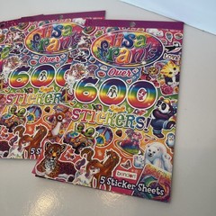 Lisa Frank Sticker Books Over 600 Lot Of 5 Party Favors Nostalgic