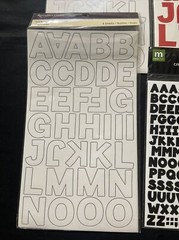 💐Lot Of 5 Recollections/Misc Scrapbooking Stickers Letters & Numbers As Pic #K