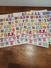 LOT of Alphabet Sticker Letters Mix Crafting Scrapbook Cardmaking Junk Journal