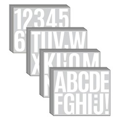 460 Pcs 3 Inch Large Letter & Number Stickers for Mailbox, Signs, Windows, Cars