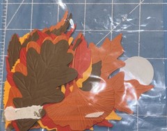 25 Of 28 MARTHA STEWART BROWN ORANGE RED Yellow LEAVES / Leaf DIE CUTS