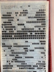 Six Letraset INSTANT LETTERING Transfer Letters Avant Garde Gothic Bold 24pt 1