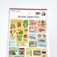 Japanese Miniature Supermarket Stickers Food Daily Items Kawaii Made in Japan