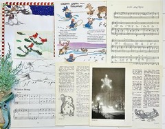 VTG Ephemera New Years Eve Winter Junk Journal Audubon Bird Bk Plates Pack #80+