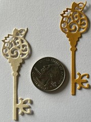 HALLOWEEN KEY Die-Cut(6pc)Fall •Thanksgiving•Autumn•Pumpkin •Spider•Owl•Skeleton