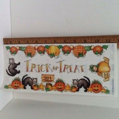 Halloween 12″ Border STICKERS SCRAPBOOK Trick of Treat Pumpkin Bo Bunny Press