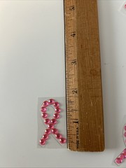 70+ Pink Ribbon Gem Stickers Breast Cancer Awareness Bling 1.75″ Tall
