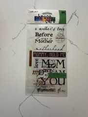 Sticko Phrase Cafe Classic Stickers My Mom Phrases Motherhood Love Scrapbooking