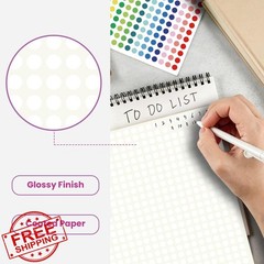 VeriPap 0.25″ Dot Stickers White 6600 PCS