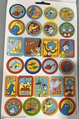 Dr. Seuss 245 Sticker Book 1 Foil Sheet – 4 Sheets Total – NEW