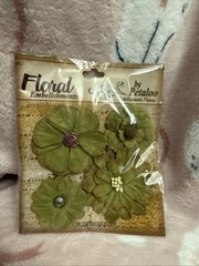 Petaloo Floral Embelishments 6 Packages Unopened 2010 Scrapbook